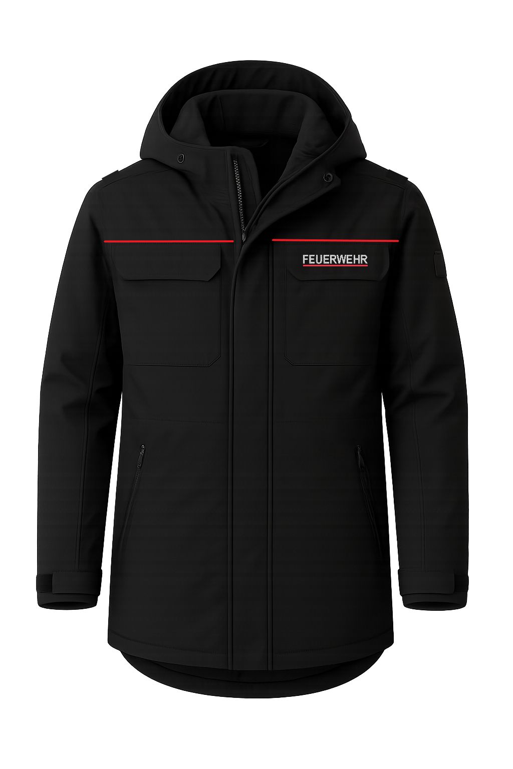 Wetterschutzjacke mit Stick